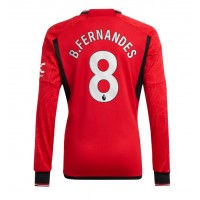 Manchester United Bruno Fernandes #8 Heimtrikot 2023-24 Langarm